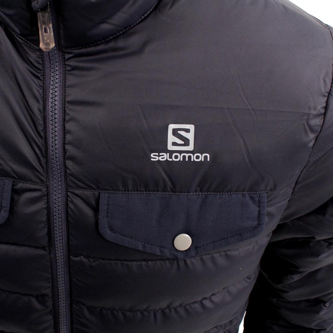 Navy Salomon STORM DOWN M Men's Jackets | AE-627CNAT