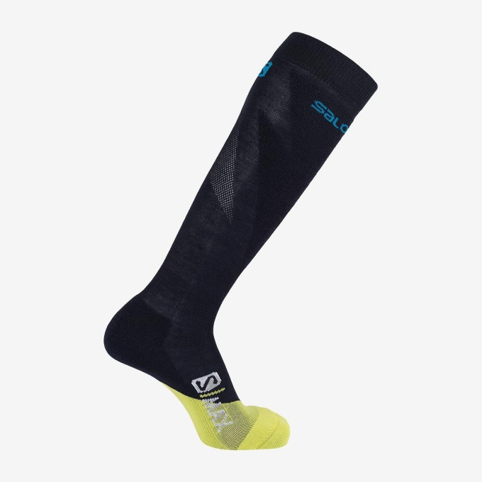 Navy Salomon S MAX M Men's Socks | AE-579WIZL