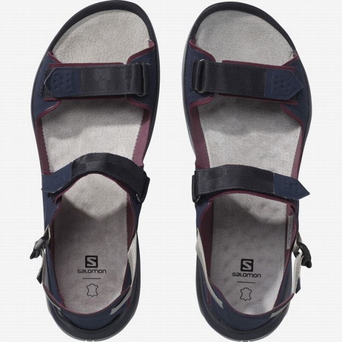 Navy Salomon TECH FEEL Women's Sandals | AE-367QECM