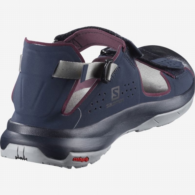 Navy Salomon TECH FEEL Women's Sandals | AE-367QECM