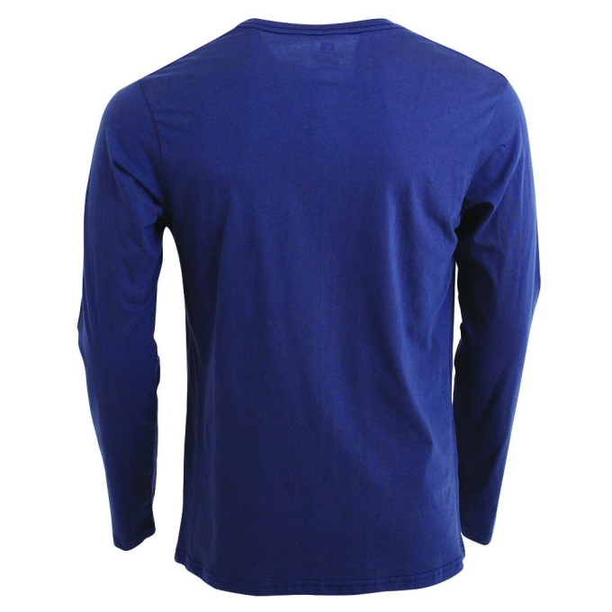 Navy Salomon TRAIL LS M Men's T Shirts | AE-415RCTO