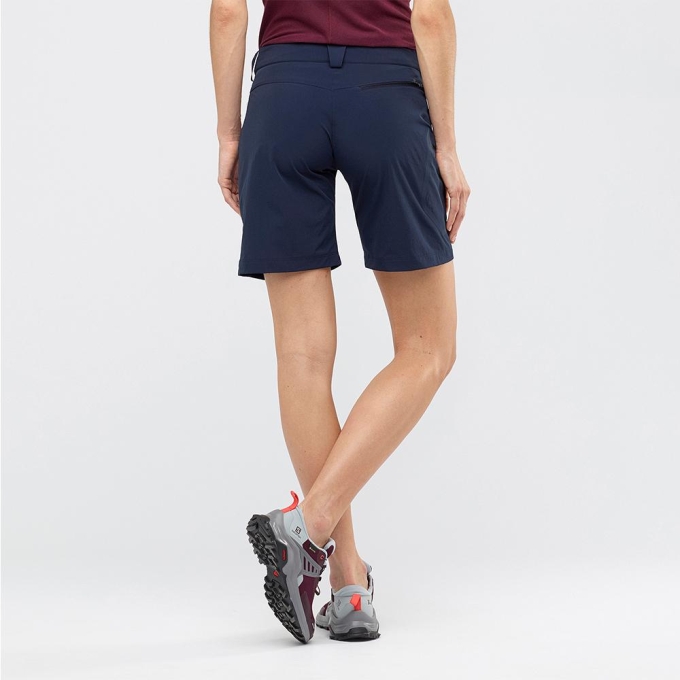 Navy Salomon WAYFARER W Women's Shorts | AE-428GCZB