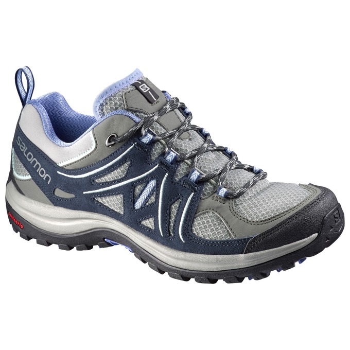 Navy / Silver Salomon ELLIPSE 2 AERO W Women\'s Hiking Shoes | AE-790DHBL