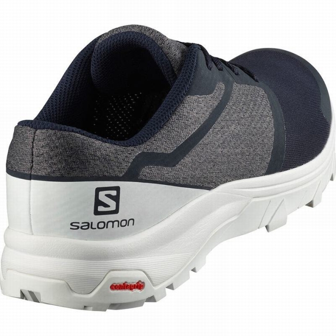 Navy / White Salomon OUTBOUND Men's Hiking Shoes | AE-896KSBX