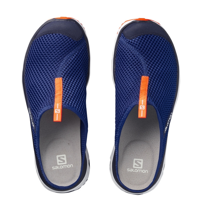 Navy / White Salomon RX SLIDE 3.0 Men's Sandals | AE-814AMPI