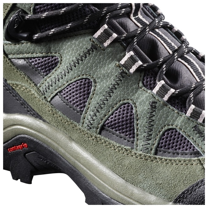 Olive / Black Salomon AUTHENTIC LTR GTX Men's Hiking Boots | AE-749SAYE