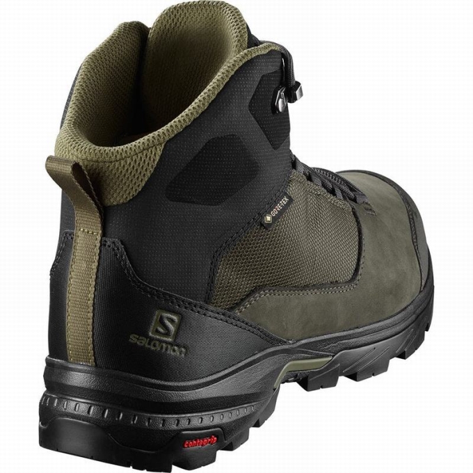 Olive / Black Salomon OUTWARD GORE-TEX Men's Hiking Boots | AE-759KPWQ