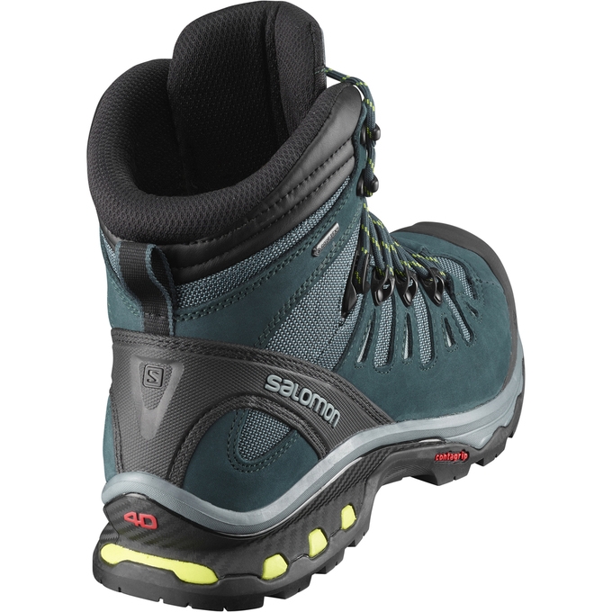 Olive / Black Salomon QUEST 4D 3 GTX Men's Hiking Boots | AE-971ODTE