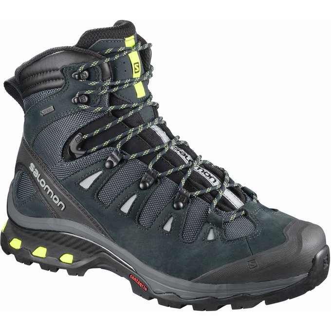 Olive / Black Salomon QUEST 4D 3 GTX Men\'s Hiking Boots | AE-971ODTE