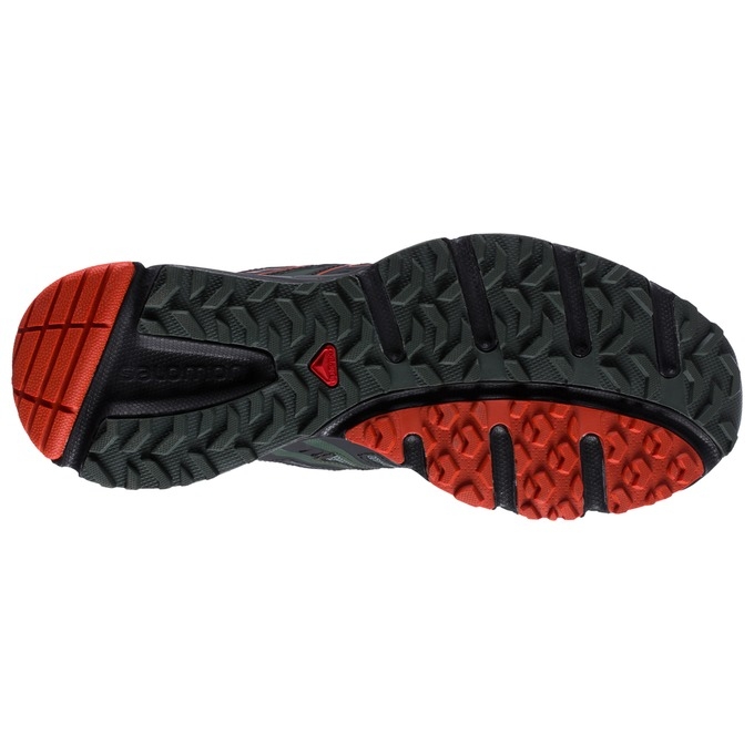 Olive / Black Salomon X-MISSION 3 Men's Trail Running Shoes | AE-402XTHC