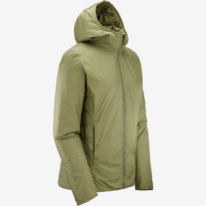 Olive Green Salomon OUTRACK INSULATED Women's Jackets | AE-874CHWN