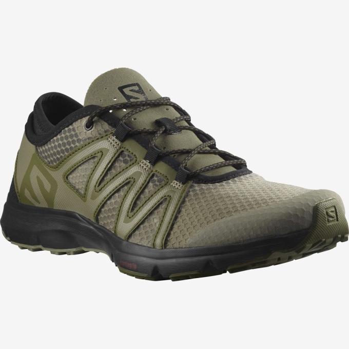 Olive Salomon CROSSAMPHIBIAN SWIFT 2 Men's Hiking Shoes | AE-529CVKR