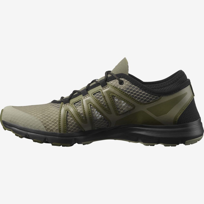 Olive Salomon CROSSAMPHIBIAN SWIFT 2 Men's Hiking Shoes | AE-529CVKR