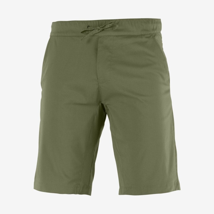 Olive Salomon EXPLORE M Men's Shorts | AE-367GVUS