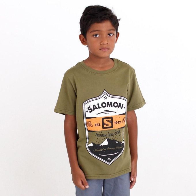 Olive Salomon ISLA SS B Kids' T Shirts | AE-350ZGJQ