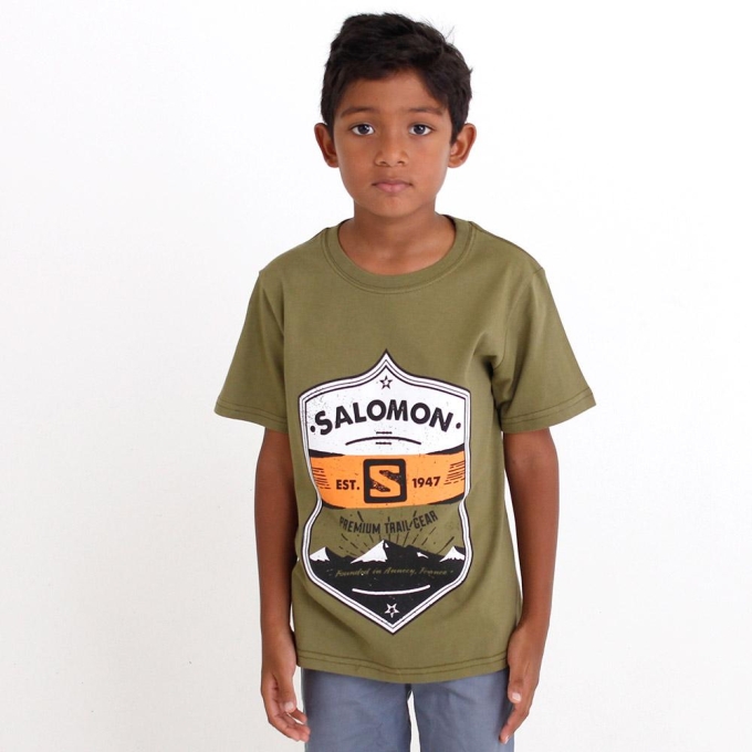 Olive Salomon ISLA SS B Kids' T Shirts | AE-350ZGJQ