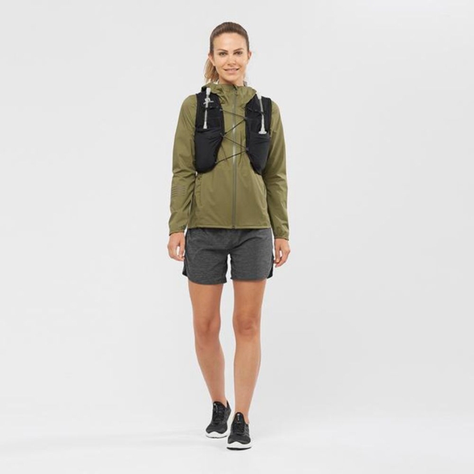 Olive Salomon LIGHTNING WATERPROOF Women's Jackets | AE-965UZQT