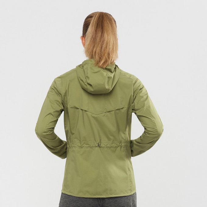 Olive Salomon LIGHTNING WATERPROOF Women's Jackets | AE-965UZQT