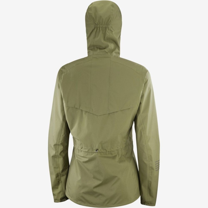 Olive Salomon LIGHTNING WATERPROOF Women's Jackets | AE-965UZQT