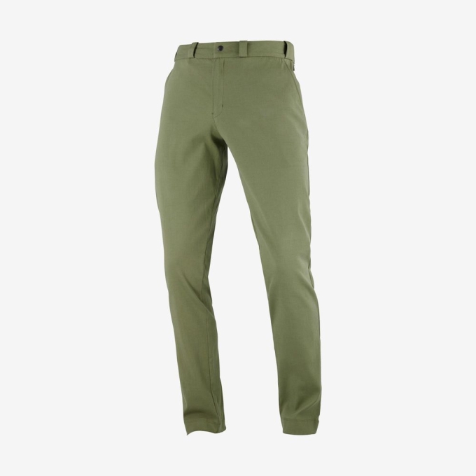 Olive Salomon OUTLIFE CHINO M Men's Pants | AE-257POFL