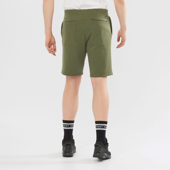 Olive Salomon OUTLIFE TRACK M Men's Shorts | AE-176BYWP