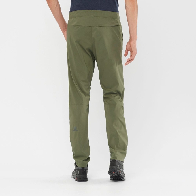 Olive Salomon OUTRACK TAPERED Men's Pants | AE-231PJIC