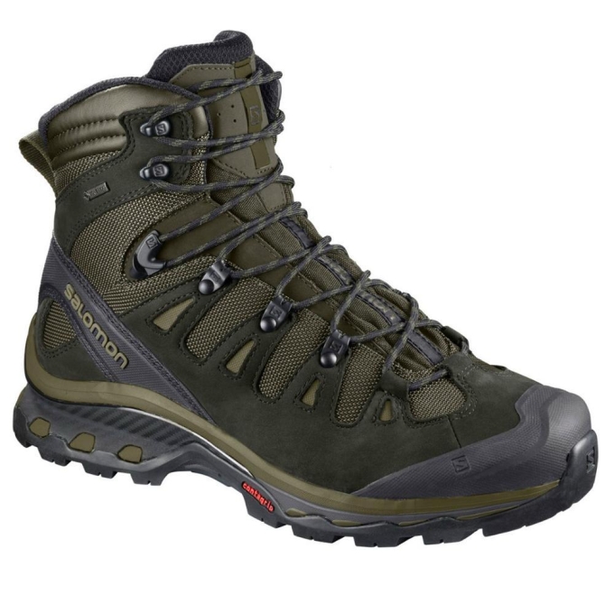 Olive Salomon QUEST 4D 3 GORE-TEX Men's Hiking Boots | AE-985SCTU