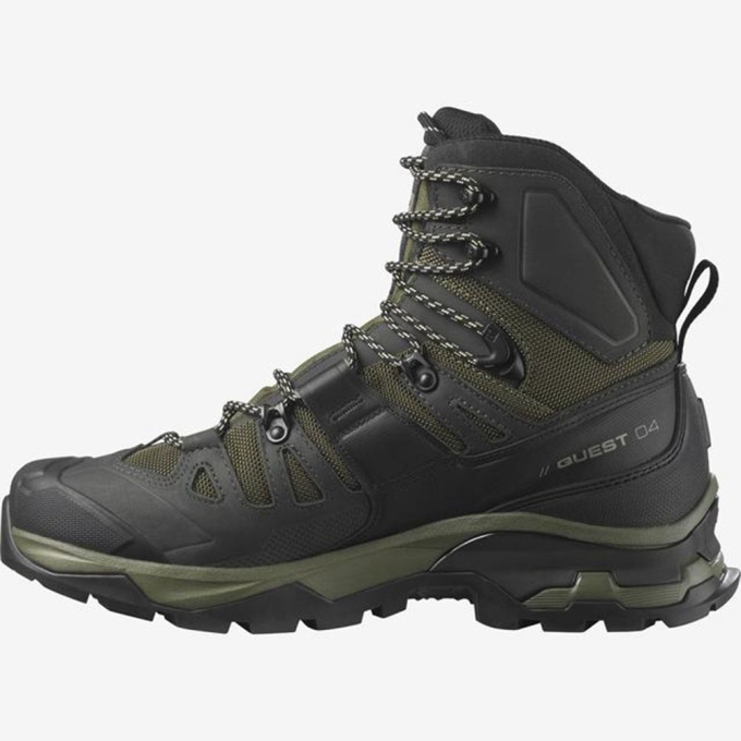 Olive Salomon QUEST 4 GTX Men's Hiking Shoes | AE-834WFKC