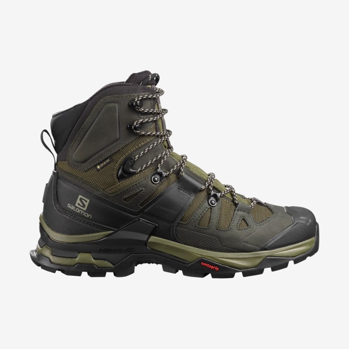 Olive Salomon QUEST 4 GTX Men\'s Hiking Shoes | AE-834WFKC