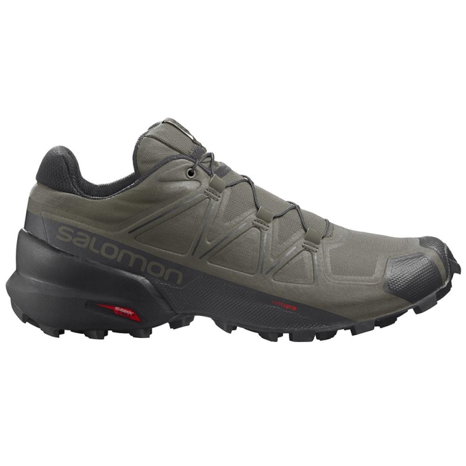 Olive Salomon SPEEDCROSS 5 Men\'s Trail Running Shoes | AE-734WXDC