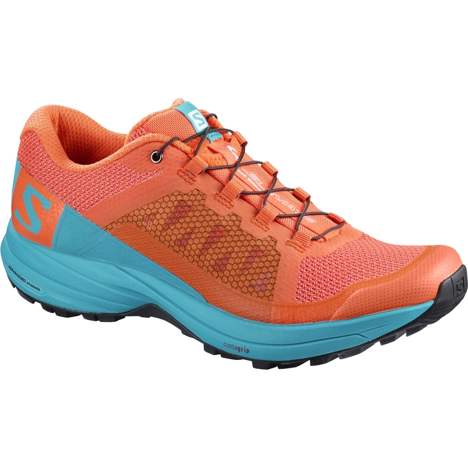 Orange / Blue Salomon XA ELEVATE W Women\'s Trail Running Shoes | AE-459FIXZ