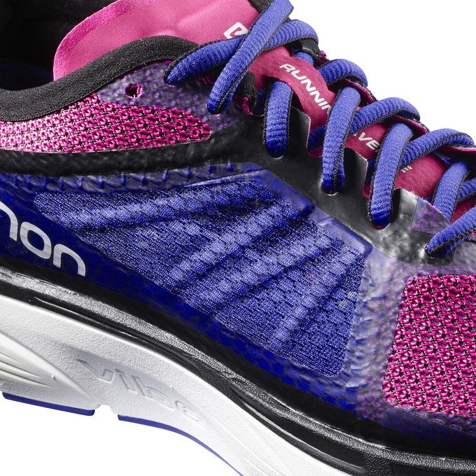 Orange / Purple Salomon SONIC RA W Women's Running Shoes | AE-594MFBL