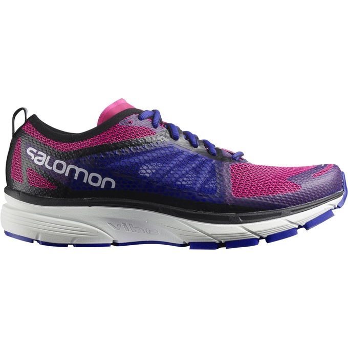 Orange / Purple Salomon SONIC RA W Women's Running Shoes | AE-594MFBL