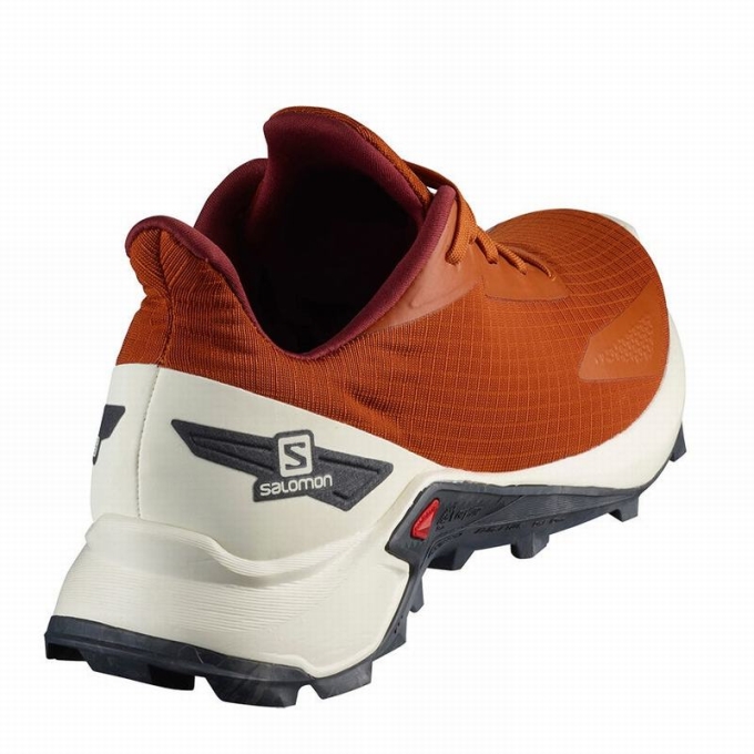 Orange Salomon ALPHACROSS BLAST Men's Trail Running Shoes | AE-860PMGI