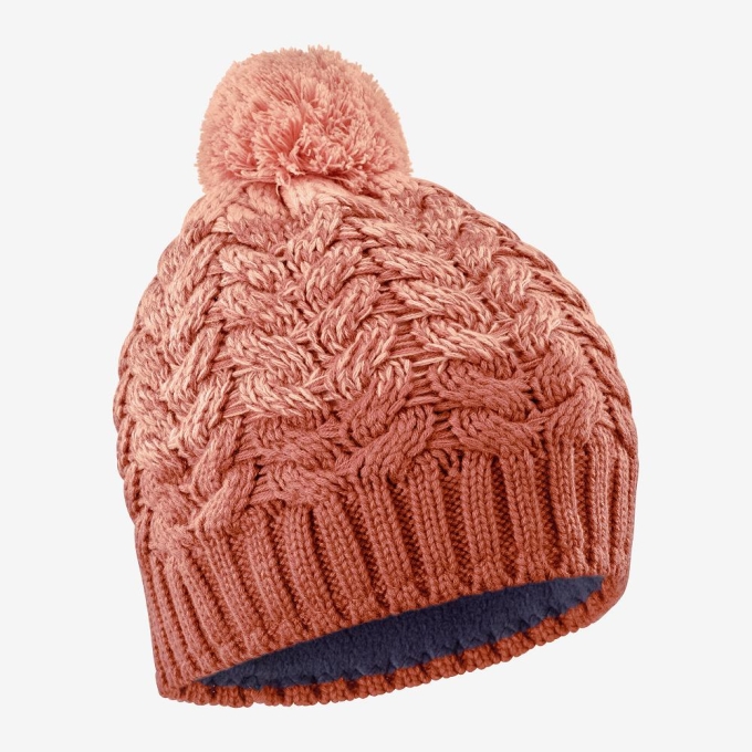 Orange Salomon POLY Men's Beanie | AE-813PJUY