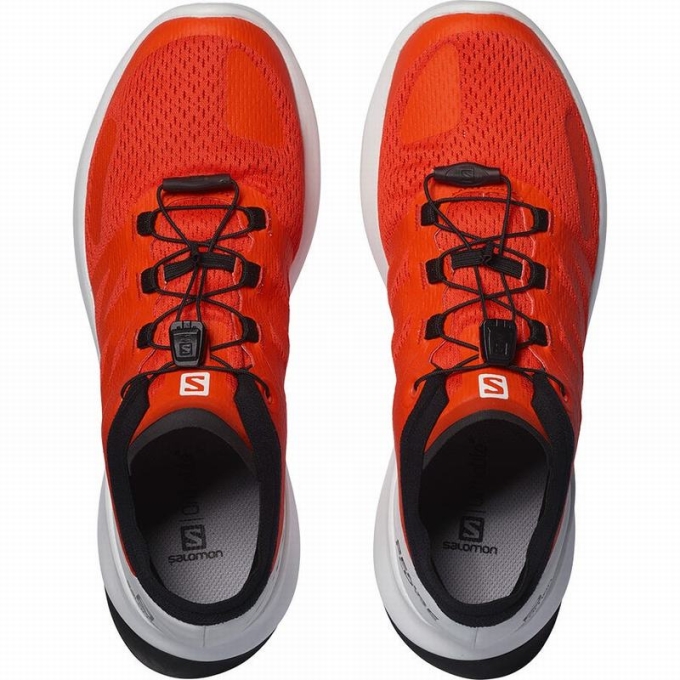 Orange Salomon SENSE FLOW Men's Trail Running Shoes | AE-804GJFL