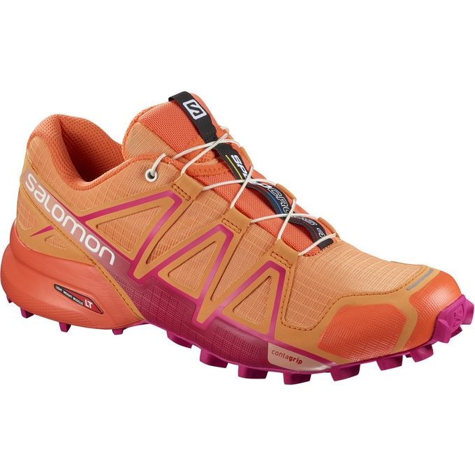 Orange Salomon SPEEDCROSS 4 W Women\'s Trail Running Shoes | AE-467JNWM