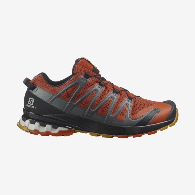 Orange Salomon XA PRO 3D V8 Men\'s Trail Running Shoes | AE-309WROY