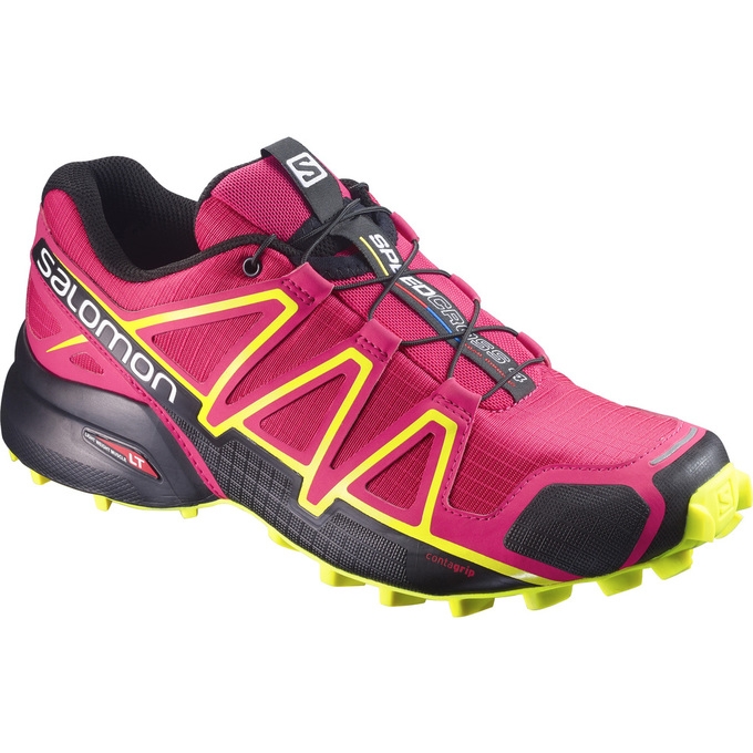 Pink Black Salomon SPEEDCROSS 4 W Women\'s Trail Running Shoes | AE-237GJZK