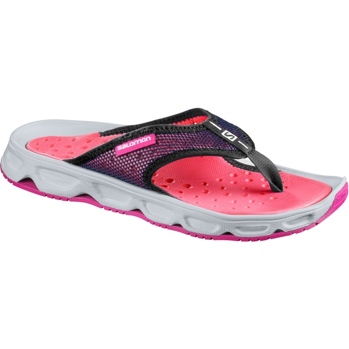 Pink / Grey Salomon RX BREAK W Women\'s Flip Flops | AE-834IOTU