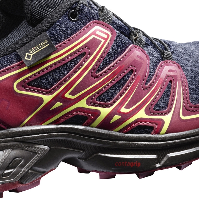 Pink / Navy Salomon WINGS FLYTE 2 GTX W Women's Trail Running Shoes | AE-538JMIS