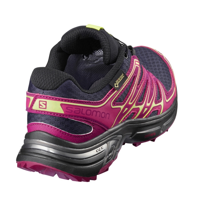 Pink / Navy Salomon WINGS FLYTE 2 GTX W Women's Trail Running Shoes | AE-538JMIS