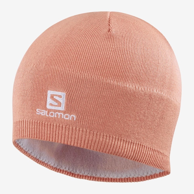 Pink Salomon RS WARM Men's Hats | AE-984PLDG