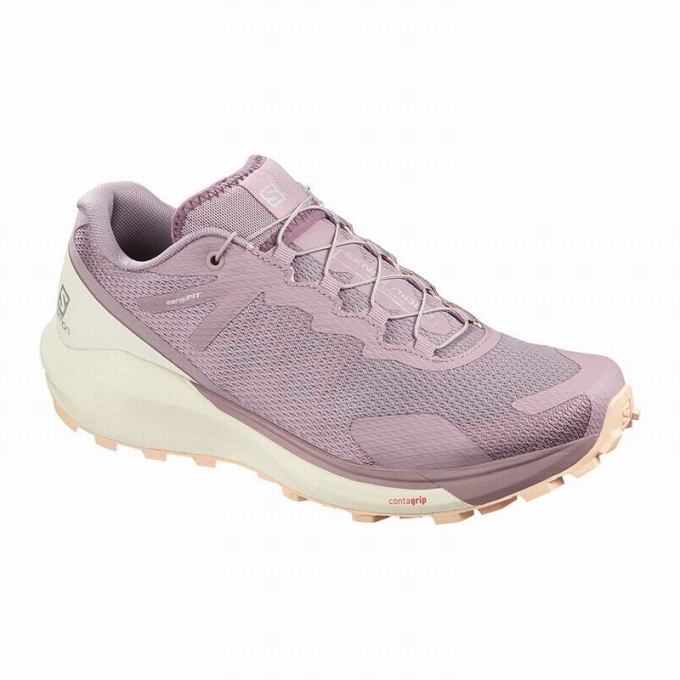 Pink Salomon SENSE RIDE 3 W Women\'s Running Shoes | AE-815XIFY