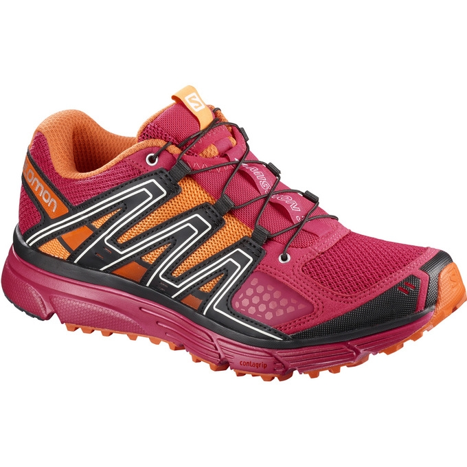 Pink Salomon X-MISSION 3 W Women\'s Trail Running Shoes | AE-768SJWE