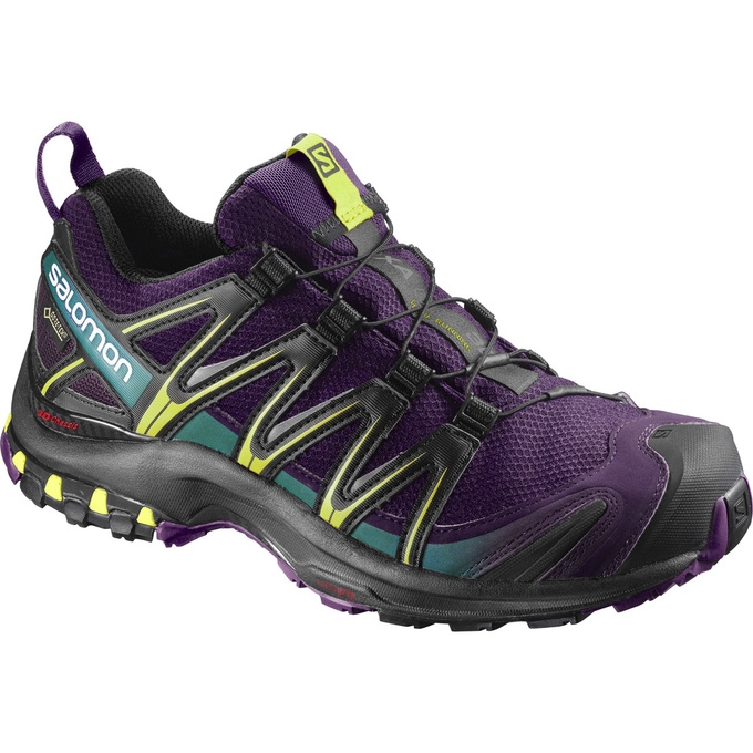 Purple / Black Salomon XA PRO 3D GTX W Women\'s Trail Running Shoes | AE-893JQRC