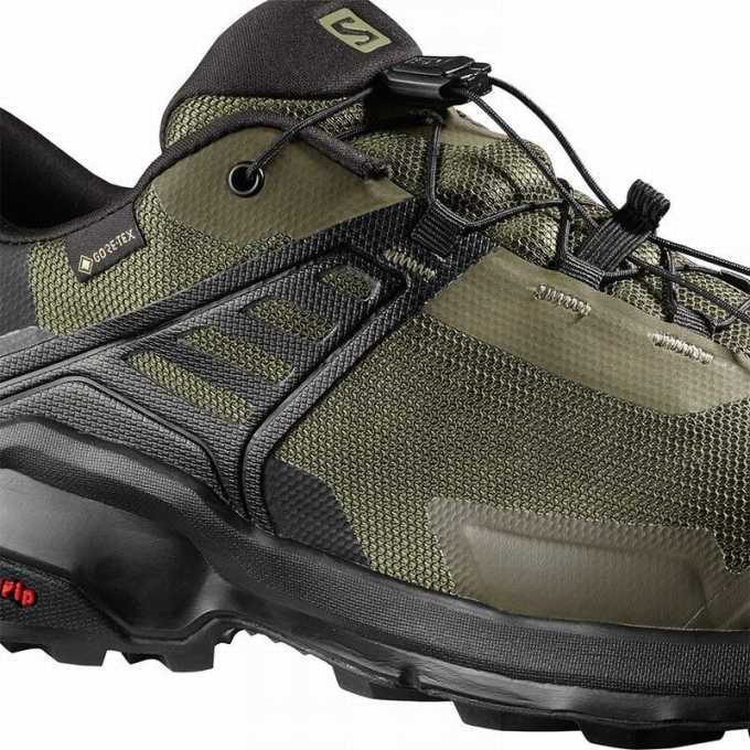 Purple / Black Salomon X RAISE GORE-TEX Men's Hiking Shoes | AE-685AFPH