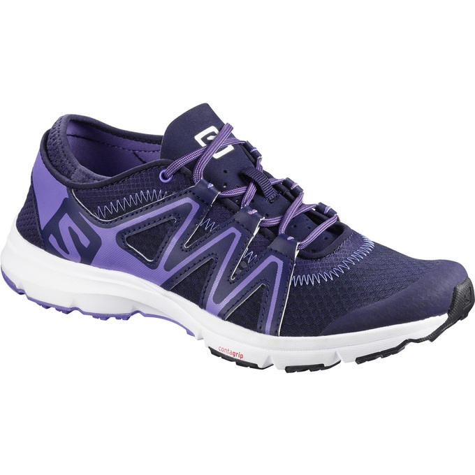 Purple / Dark Purple Salomon CROSSAMPHIBIAN SWIFT W Women\'s Water Shoes | AE-907ICHE