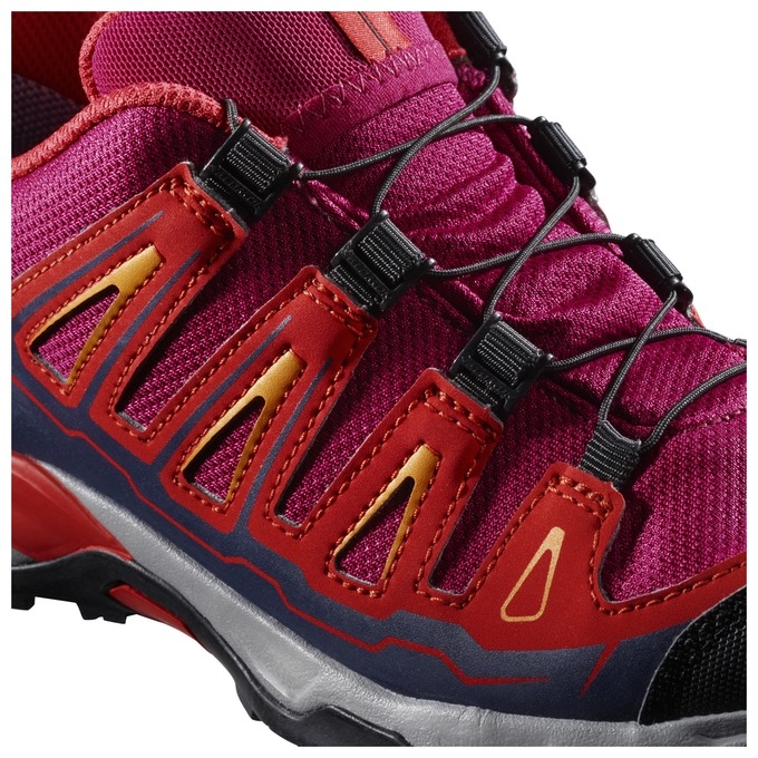 Purple / Orange Salomon X-ULTRA GTX J Kids' Hiking Shoes | AE-124ZSPD