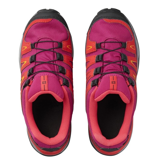 Purple / Orange Salomon X-ULTRA GTX J Kids' Hiking Shoes | AE-124ZSPD